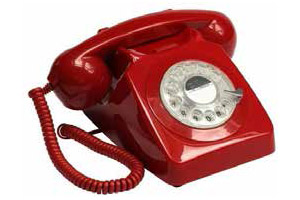 Rotes Telefon als Symbolbild für Telefongottesdienste in der Altstadtgemeinde